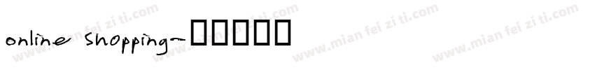 Online Shopping字体转换